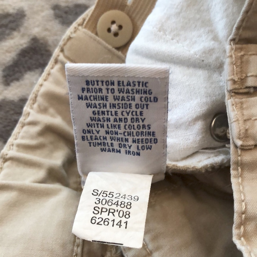 Old Navy Khaki Tan Crop Utility Pant 5 Pocket Size 2t - Picture 8 of 14